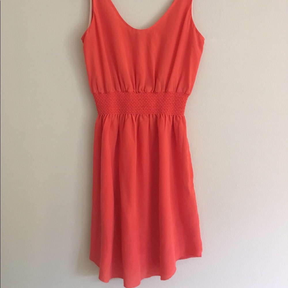 coral dress